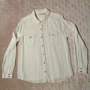 Halogen Women Classic Tencel Button down shirt MP